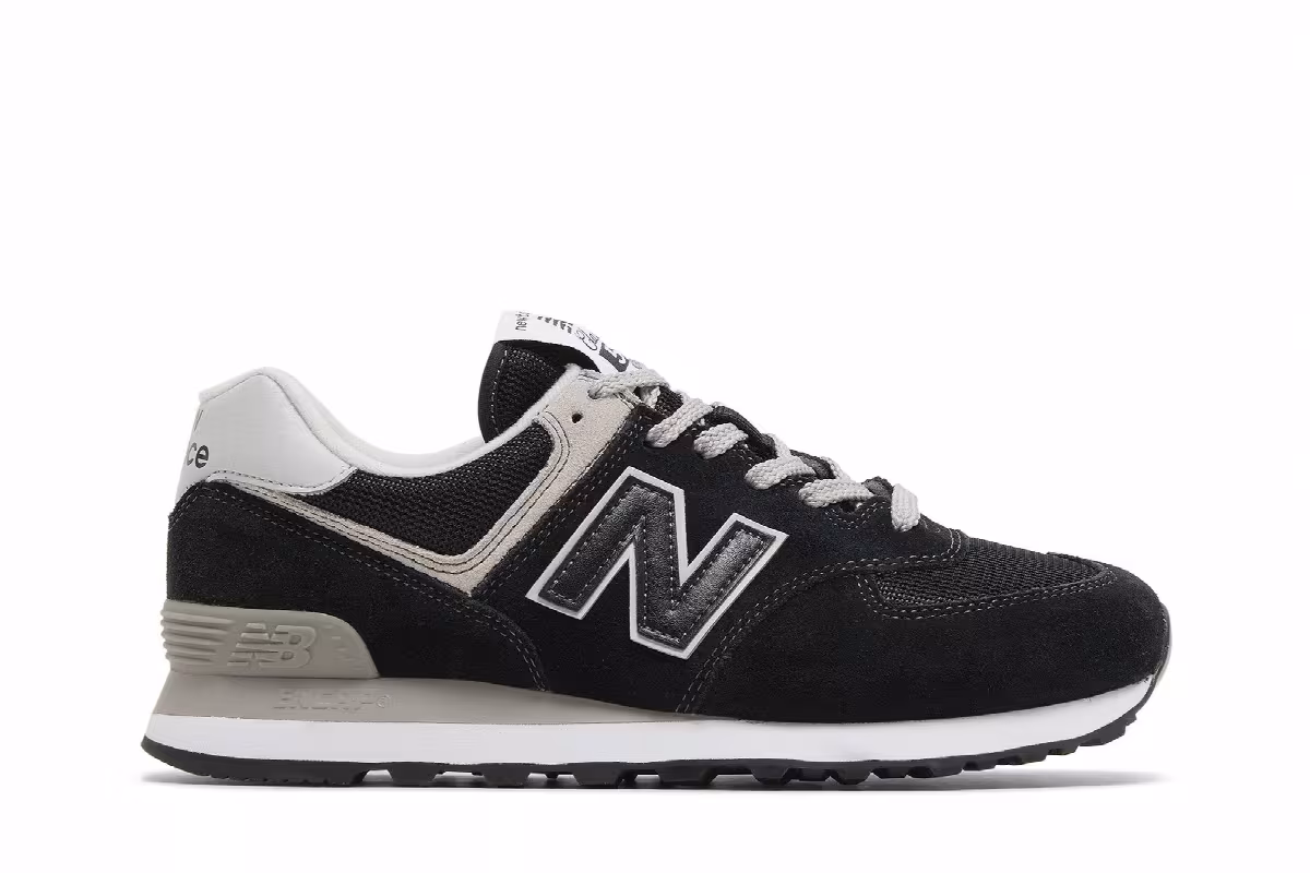 New Balance 574 2E Wide Core Pack - Black Grey, view 2