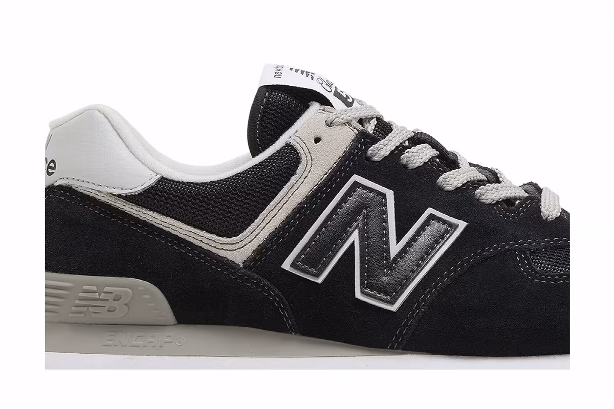 New Balance 574 2E Wide Core Pack - Black Grey, view 3