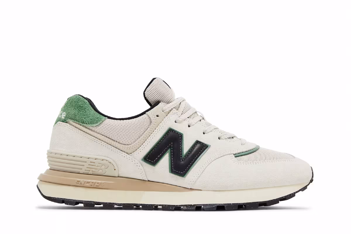 New Balance 574 Legacy White Black Green, view 2