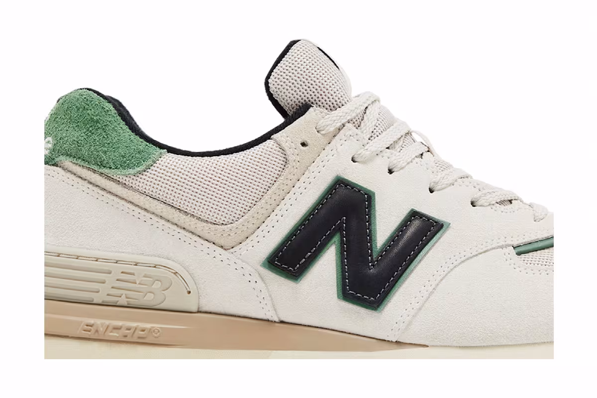 New Balance 574 Legacy White Black Green, view 3