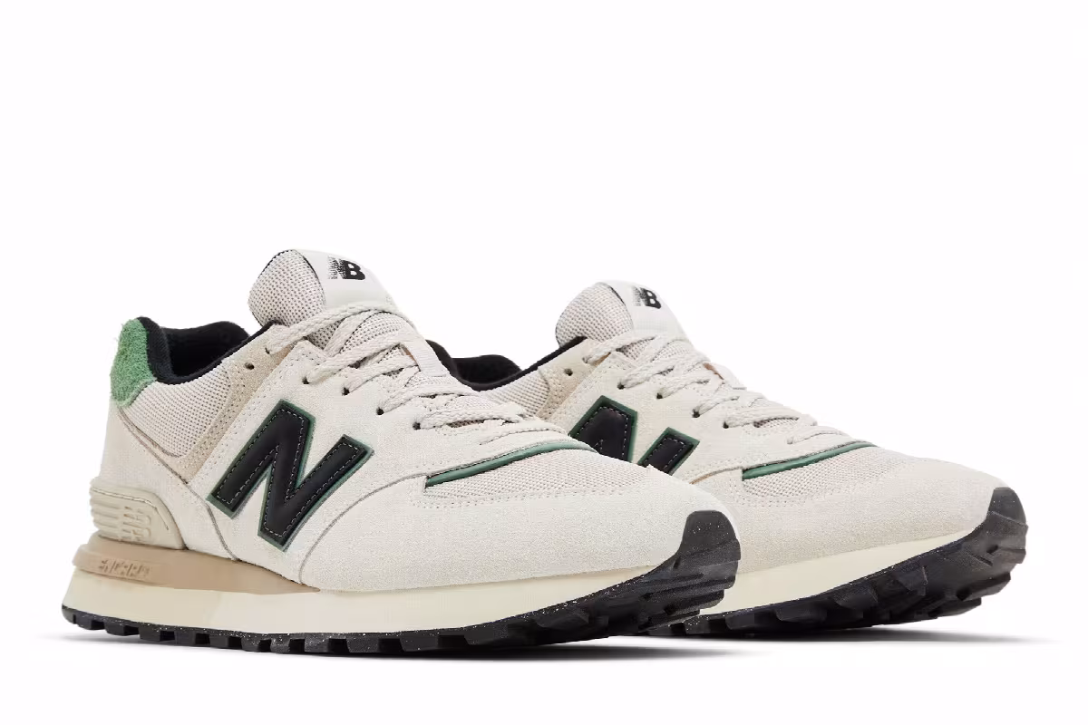 New Balance 574 Legacy White Black Green, view 9