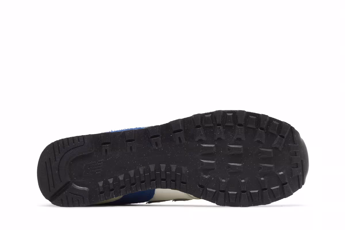 New Balance 574 White Royal Blue, view 5
