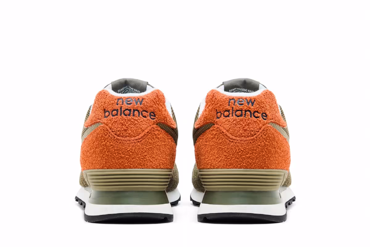 New Balance 574 Brown Orange, view 7
