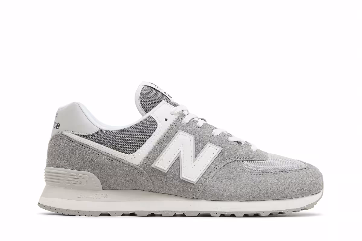 New Balance 574 Grey White, view 2