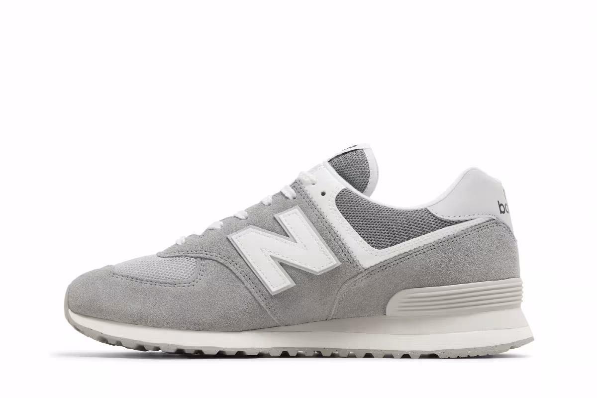 New Balance 574 Grey White, view 4