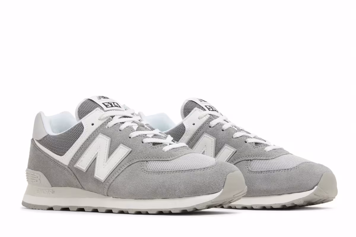 New Balance 574 Grey White, view 9