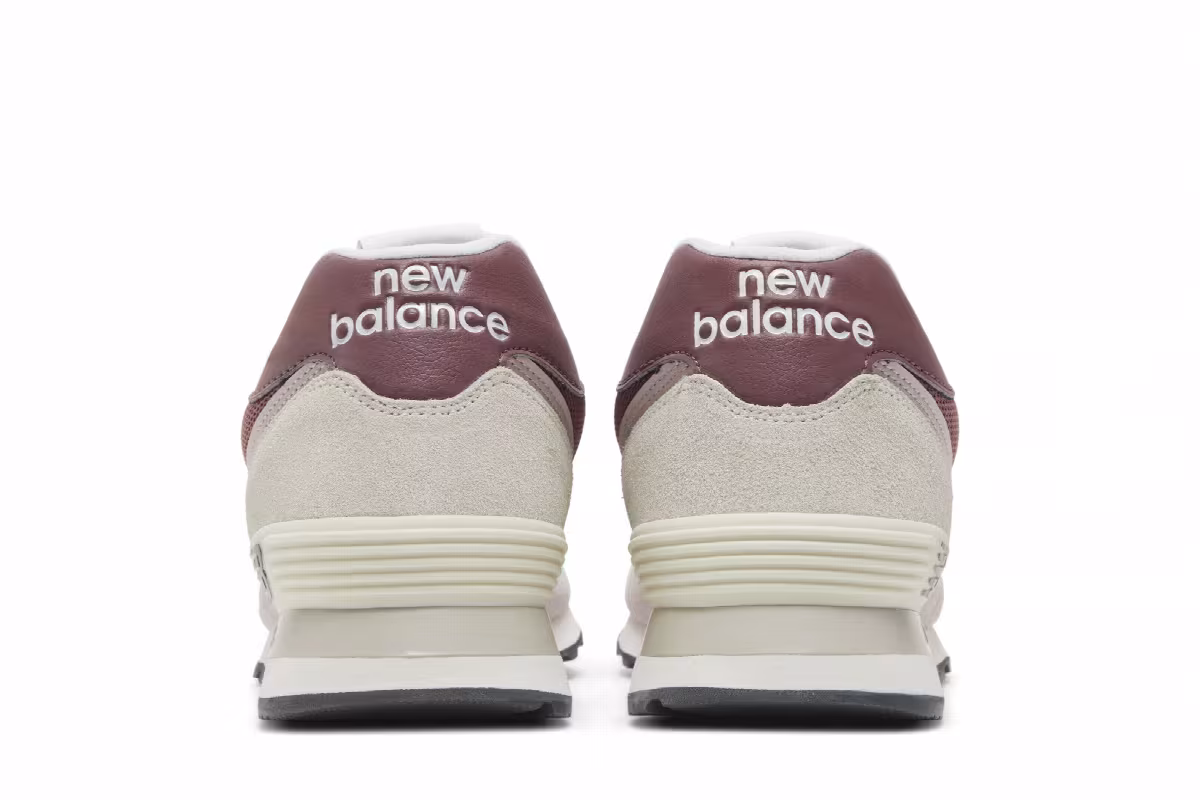 New Balance 574 Pink Burgundy, view 7
