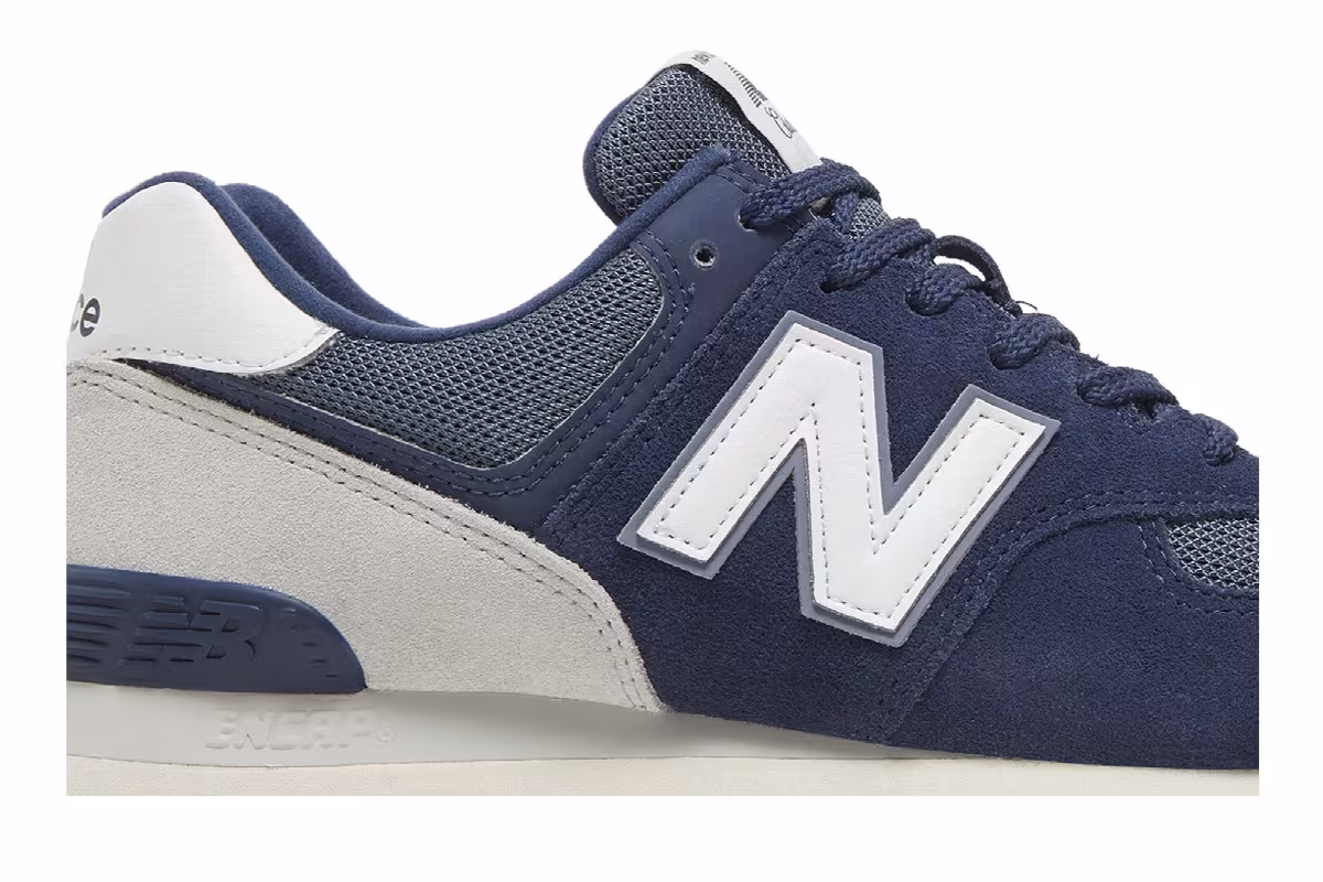 New Balance 574 Navy White, view 3