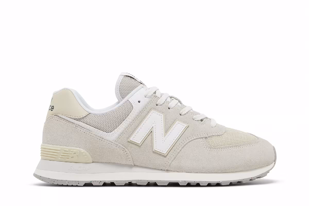 New Balance 574 White Grey, view 2