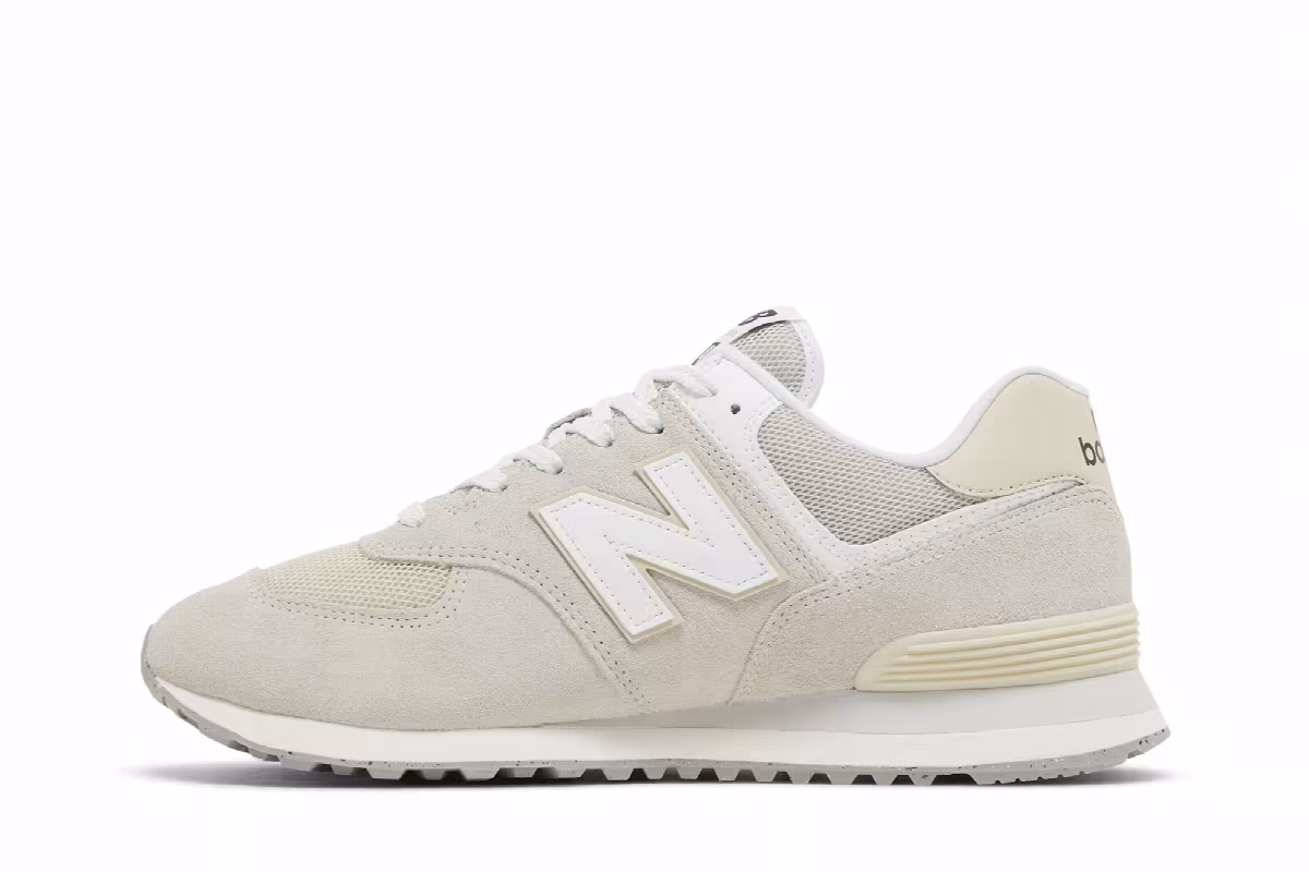 New Balance 574 White Grey, view 4