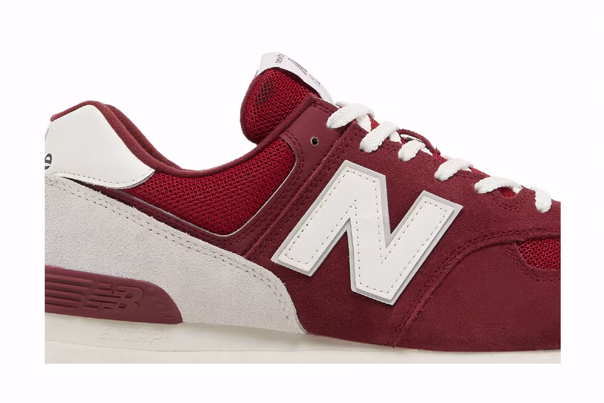 New Balance 574 Classic Red White, view 3
