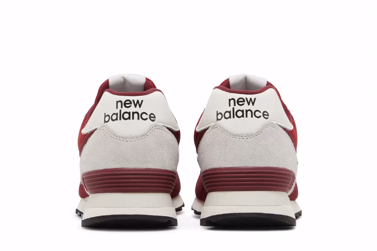 New Balance 574 Classic Red White, view 7