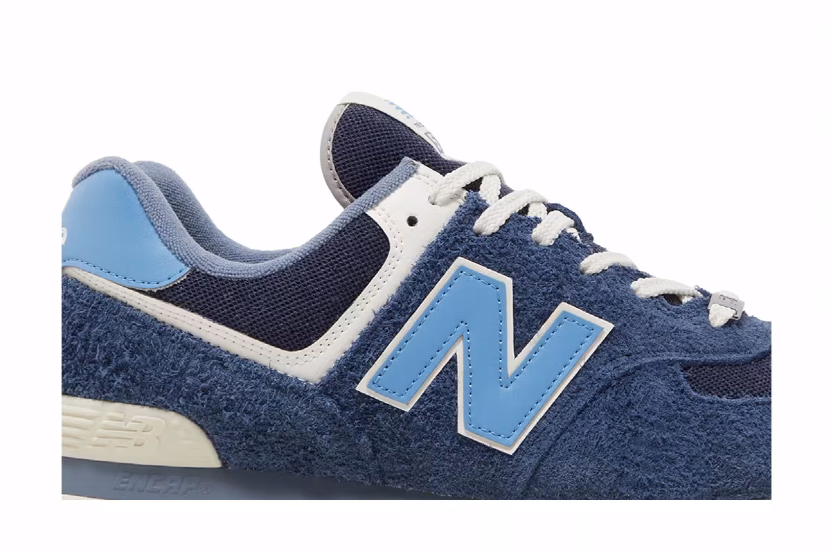 New Balance 574 Navy Light Blue, view 3
