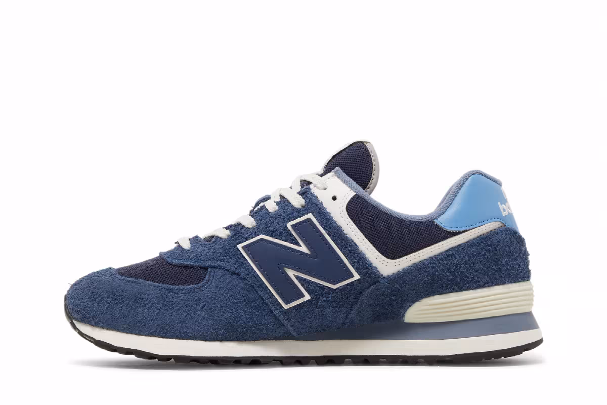 New Balance 574 Navy Light Blue, view 4