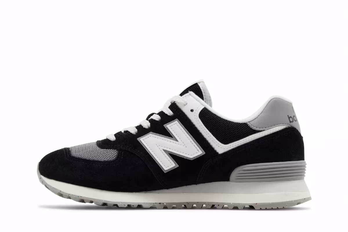 New Balance 574 Black White Grey, view 4