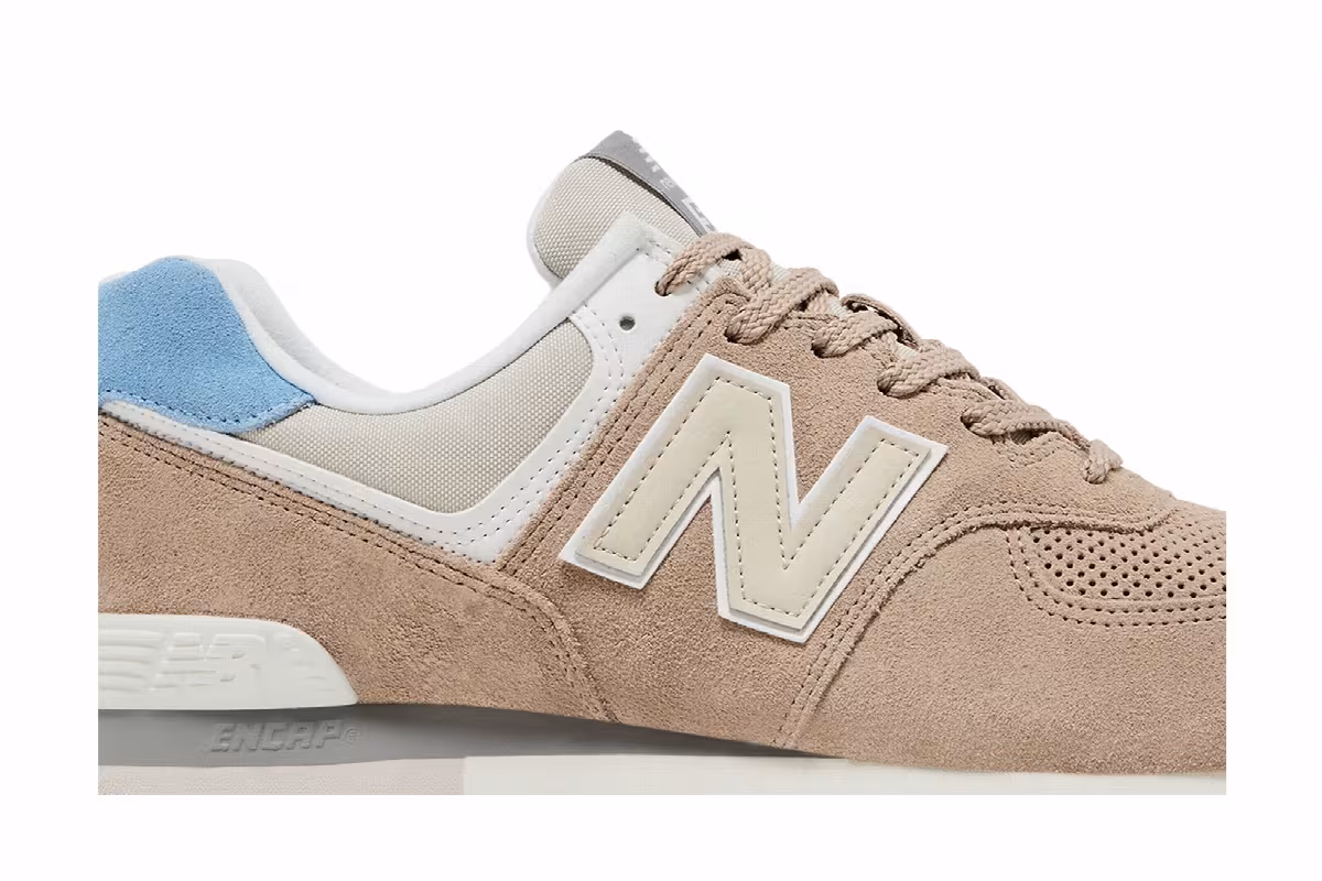 New Balance 574 Brown Light Blue, view 3