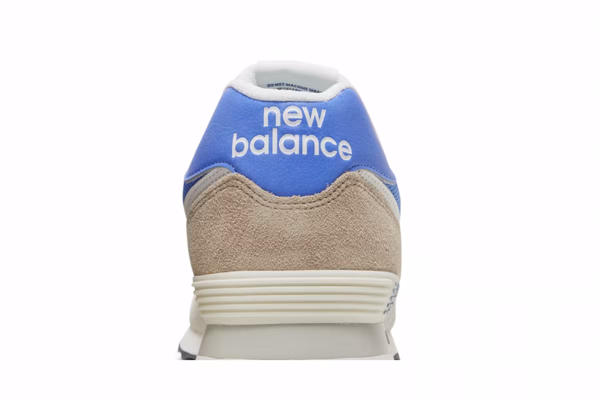 New Balance 574 Off White Blue, view 8