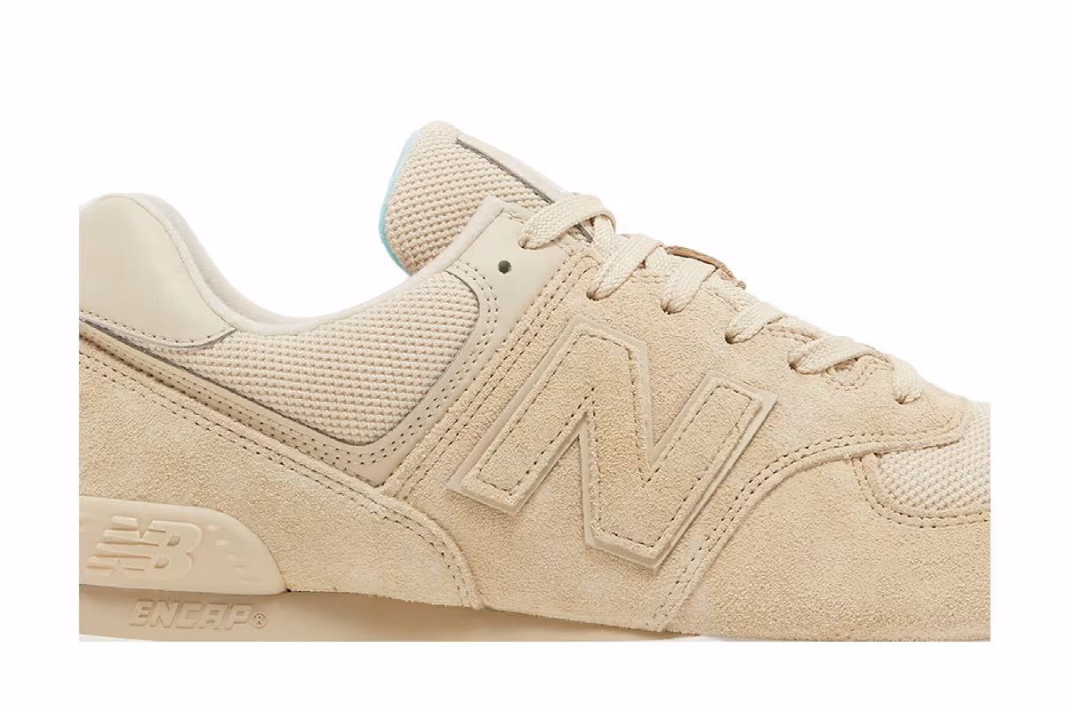 New Balance 574 Rugged Brown Marble Sole, view 3