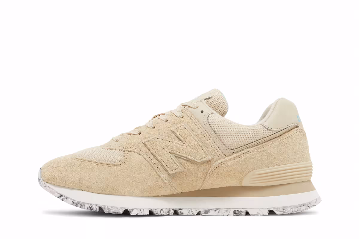 New Balance 574 Rugged Brown Marble Sole, view 4