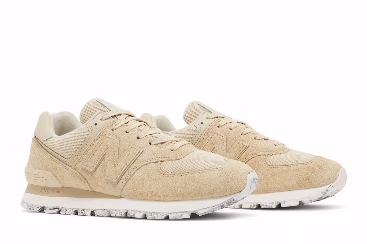 New Balance 574 Rugged Brown Marble Sole, view 9