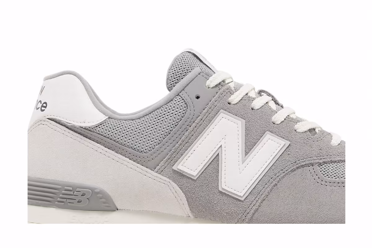 New Balance 574 Grey White, view 3