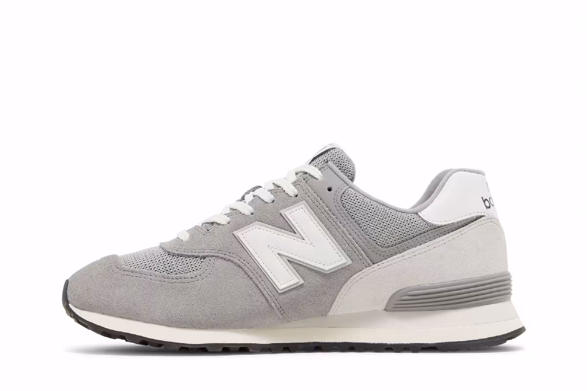 New Balance 574 Grey White, view 4