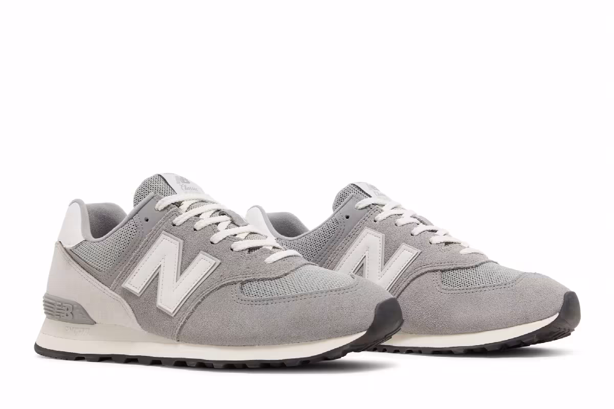 New Balance 574 Grey White, view 9