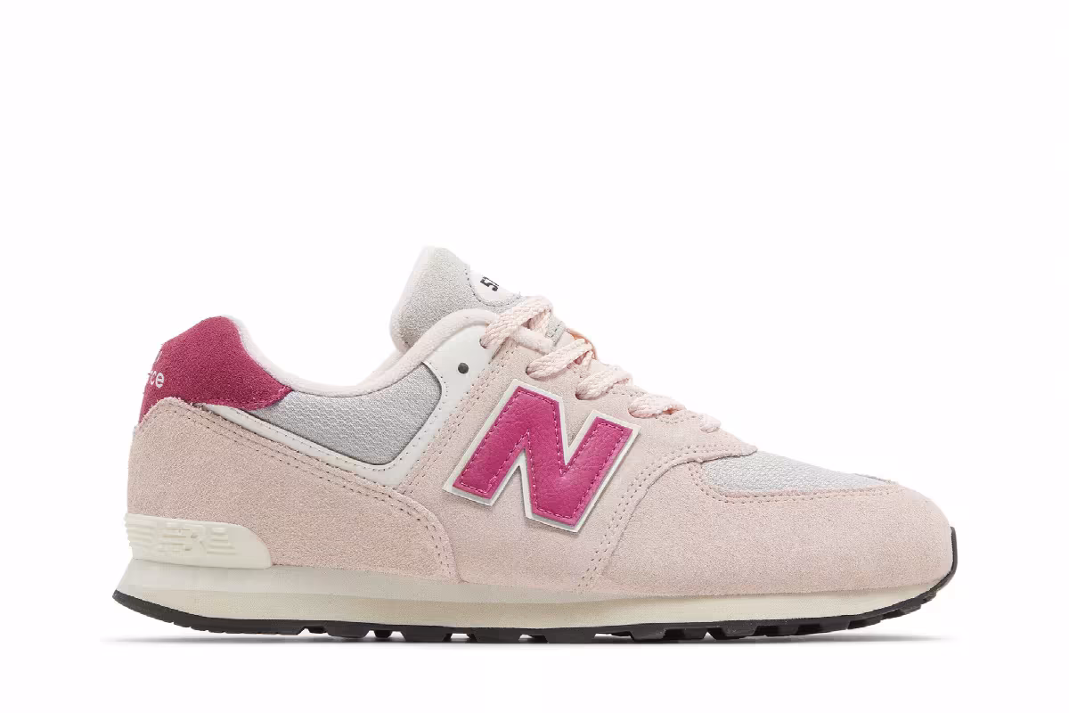 New Balance 574 Big Kid Crystal Pink, view 2