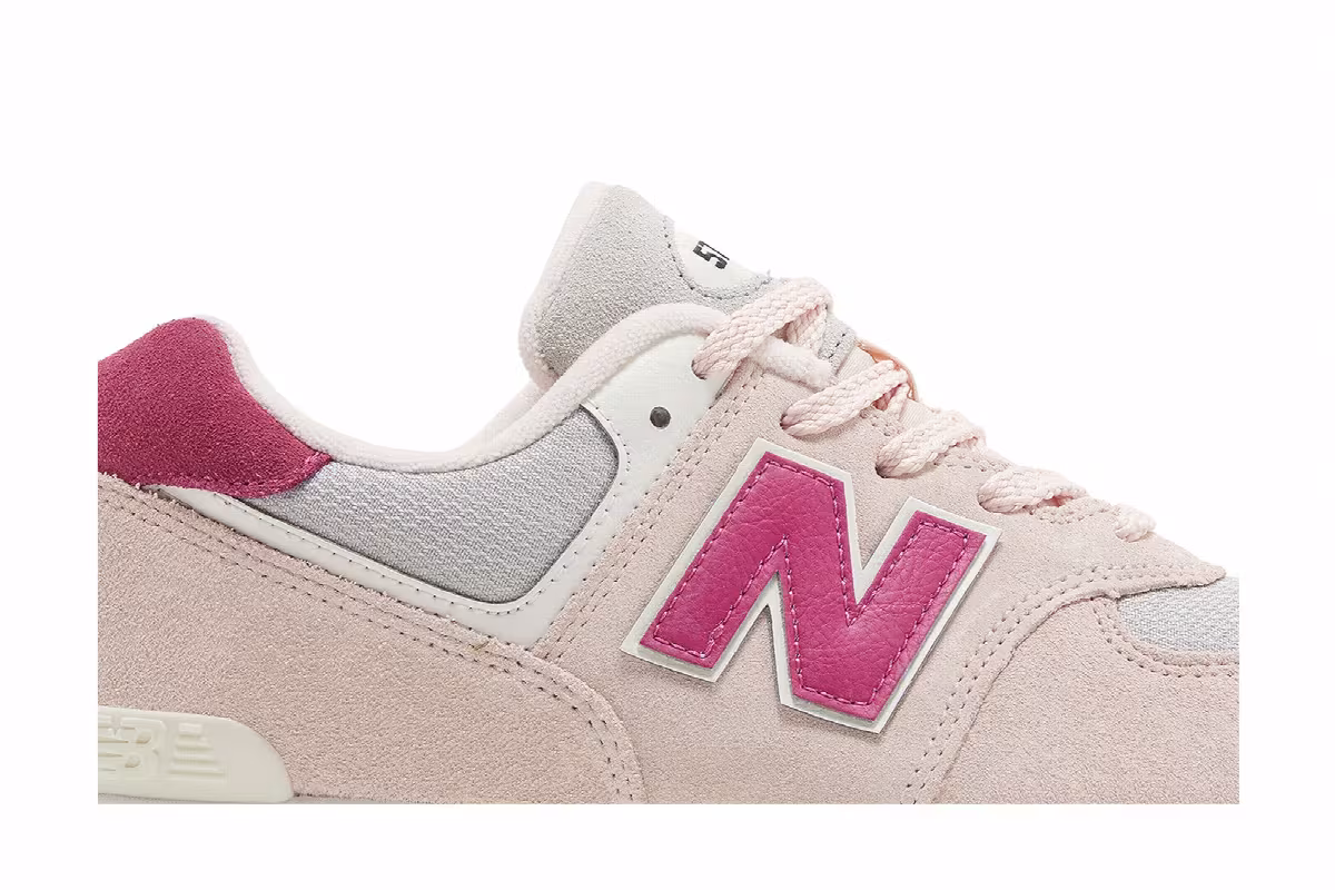 New Balance 574 Big Kid Crystal Pink, view 3