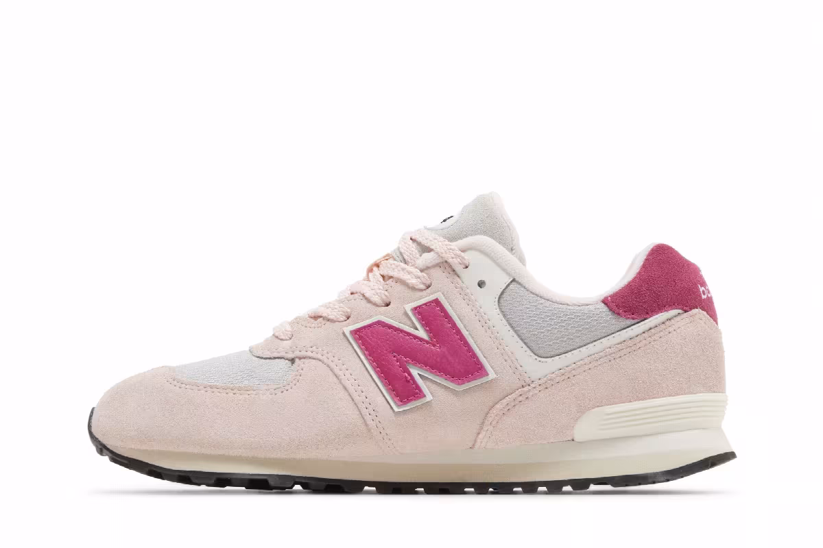 New Balance 574 Big Kid Crystal Pink, view 4