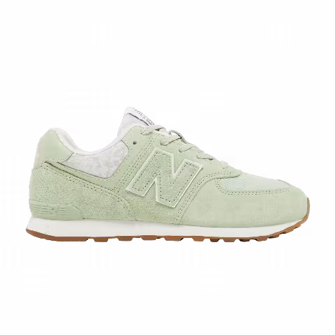 New Balance 574 Big Kid 'Floral - Avocado Gum'