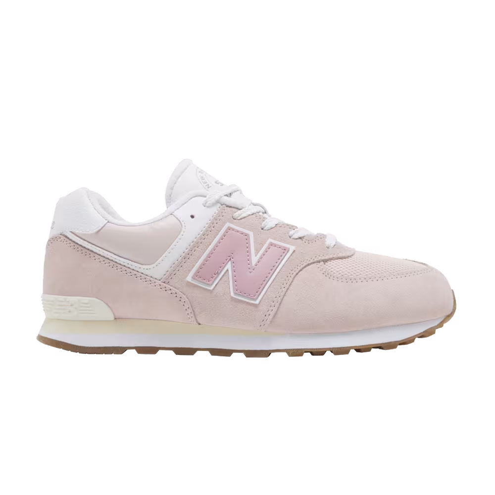 New Balance 574 Big Kid Wide NB Athletics - Crystal Pink