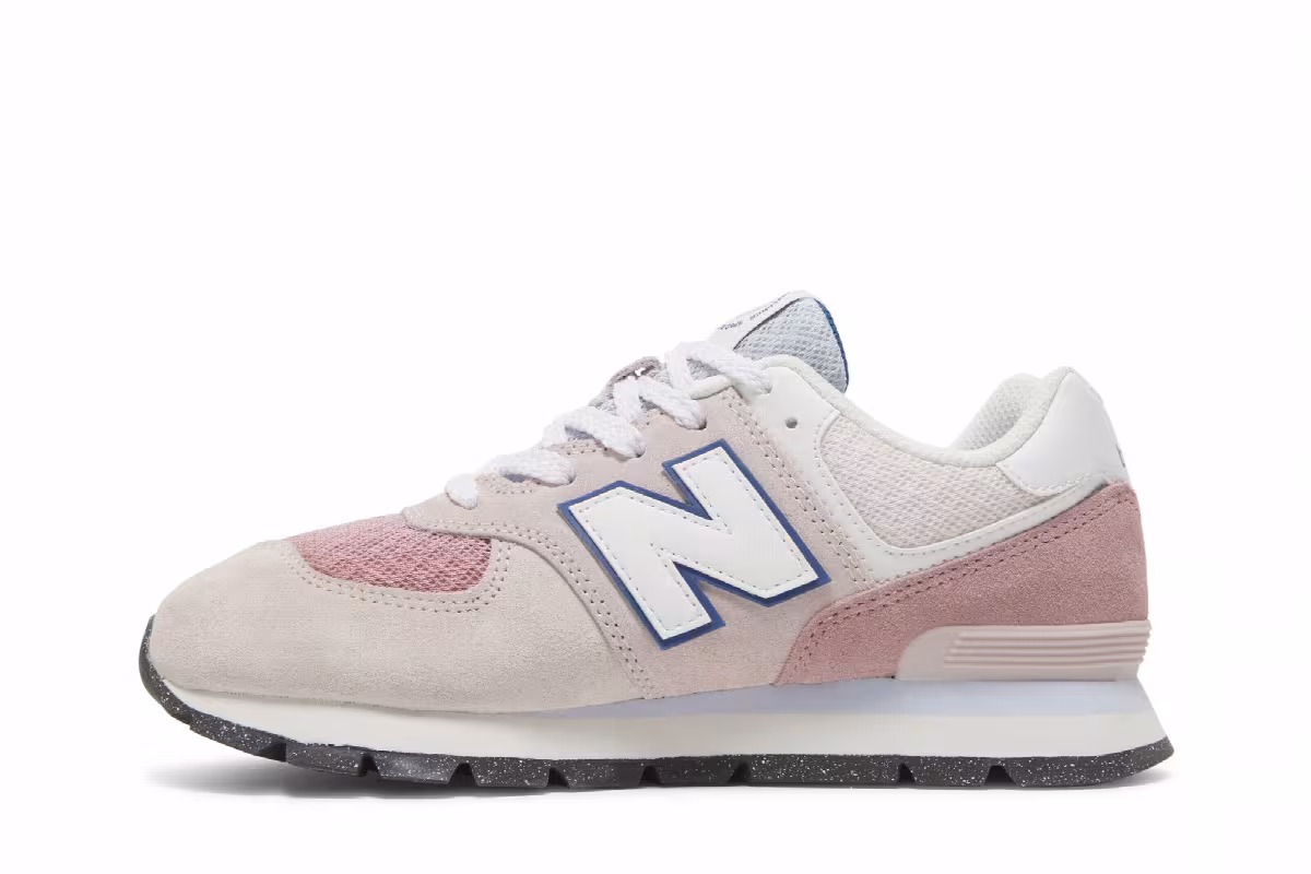 New Balance 574 Big Kid Wide Hazy Rose, view 4