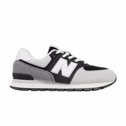 New Balance 574 Big Kid 'Blacktop White'
