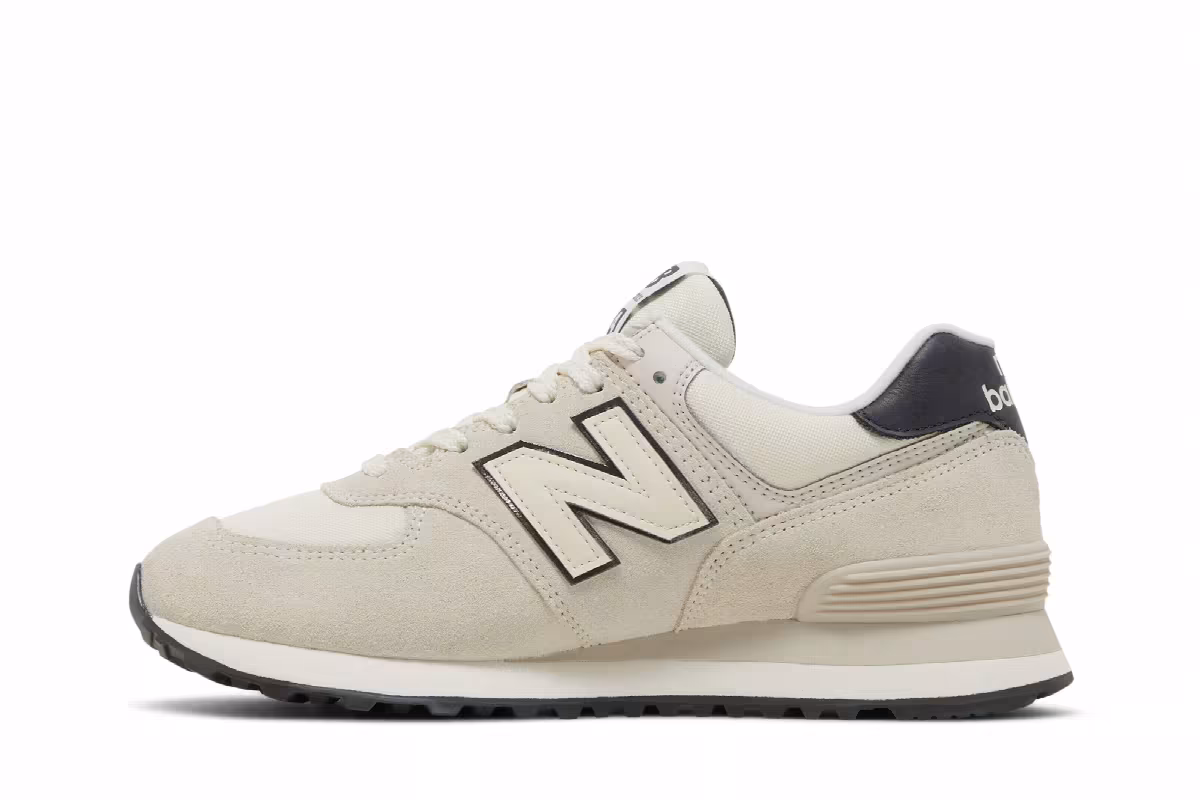 New Balance Women's 574 Beige Angora, view 4