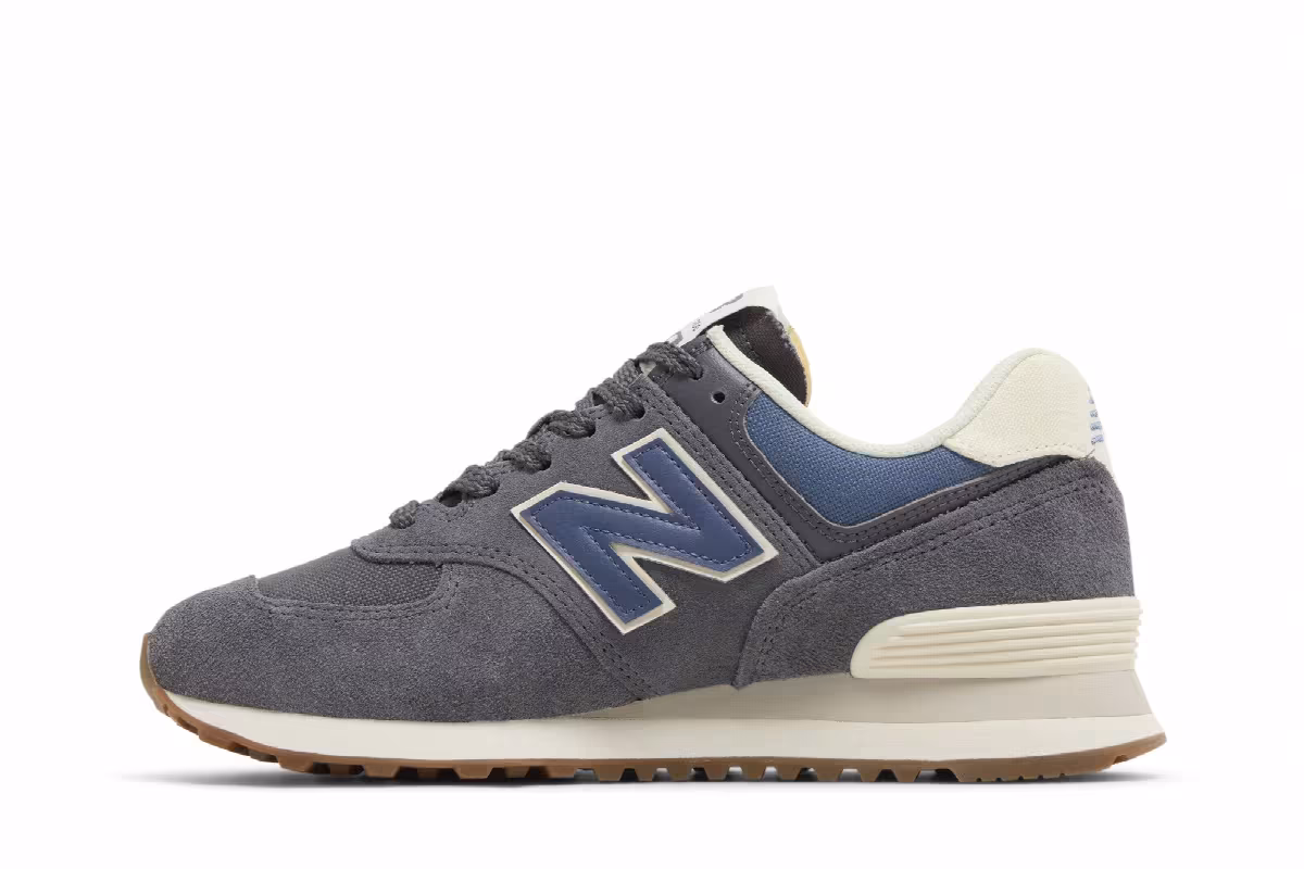 New Balance Women's 574 Magnet Vintage Indigo, view 4