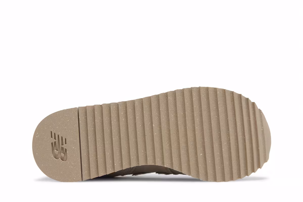 New Balance Women's 574+ Driftwood Timberwolf, view 5