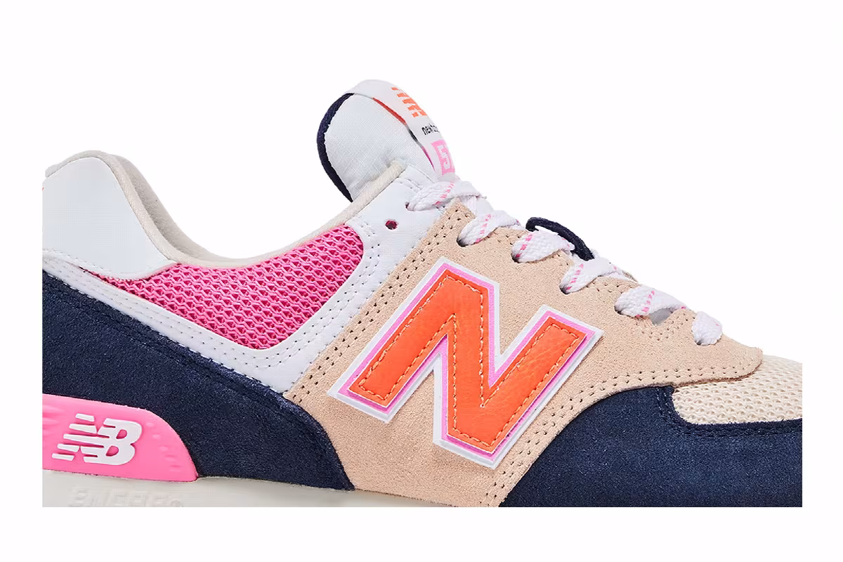 New Balance Women's 574v2 Natural Indigo Vintage Rose, view 3