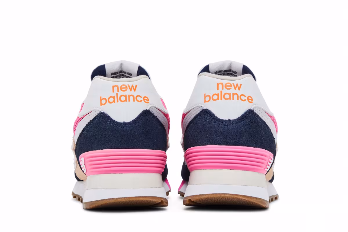 New Balance Women's 574v2 Natural Indigo Vintage Rose, view 7