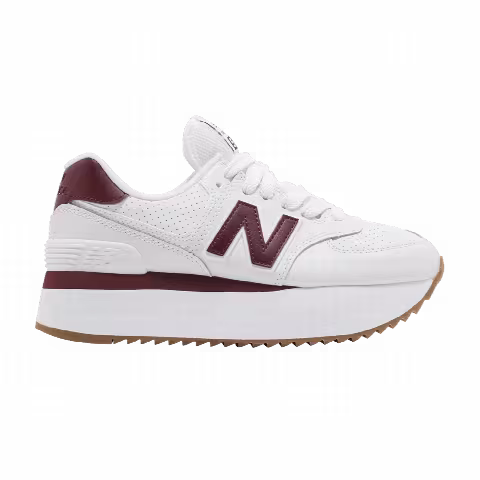 New Balance Wmns 574+ 'White Burgundy'