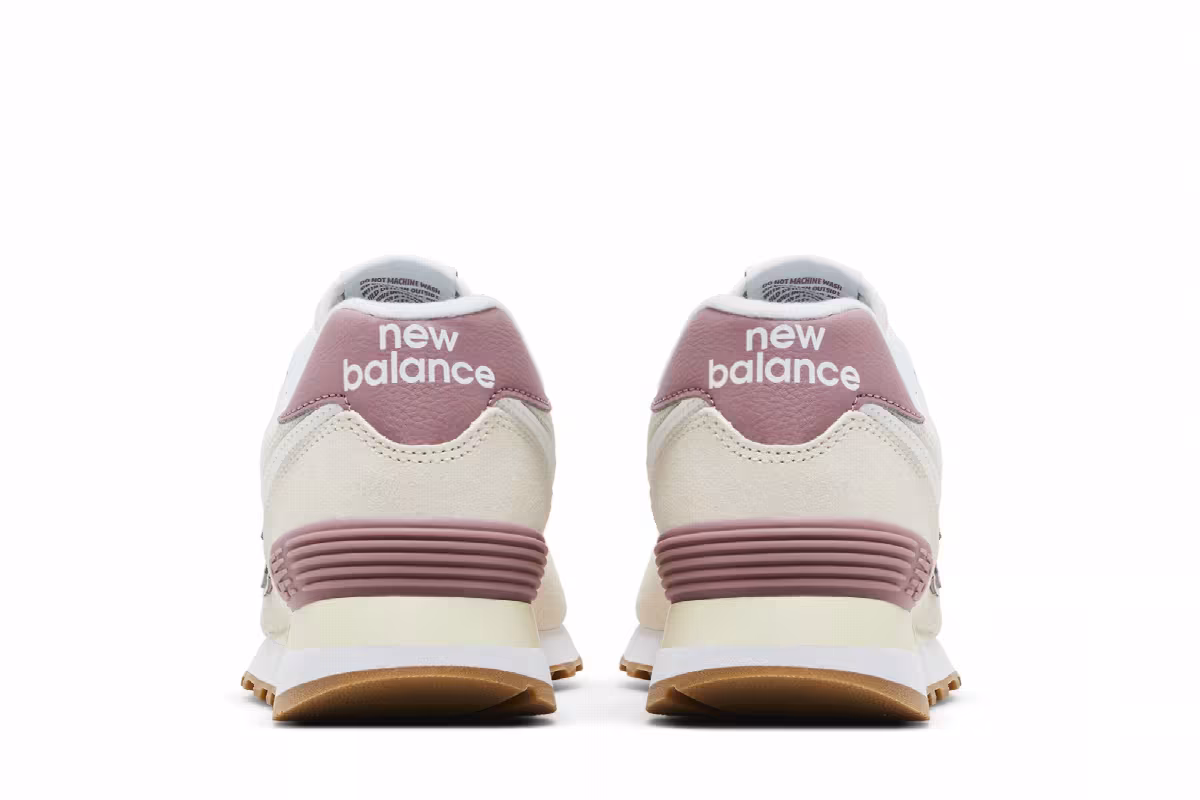 New Balance Women's 574 Beige Pink, view 7