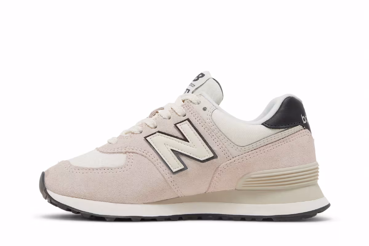 New Balance Women's 574 Washed Pink, view 4