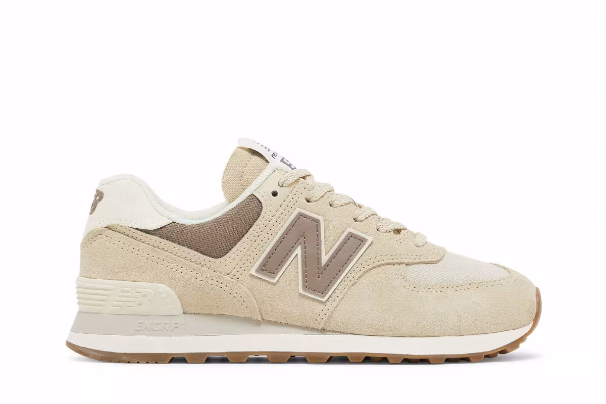 New Balance Women's 574 Sandstone Angora, view 2