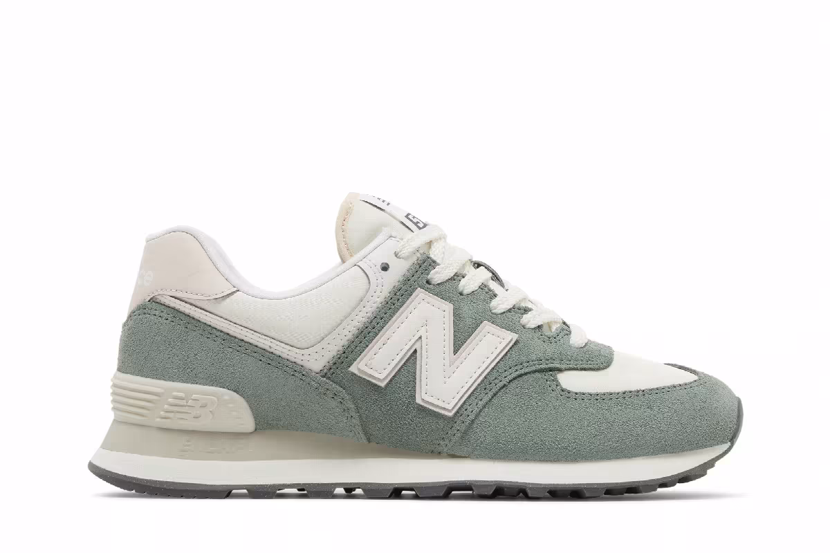 New Balance Women's 574 Dark Juniper, view 2