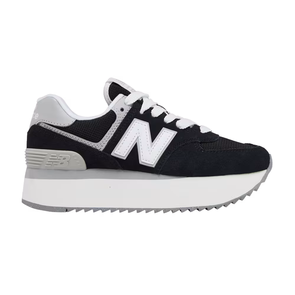 New Balance Women's 574+ Black White