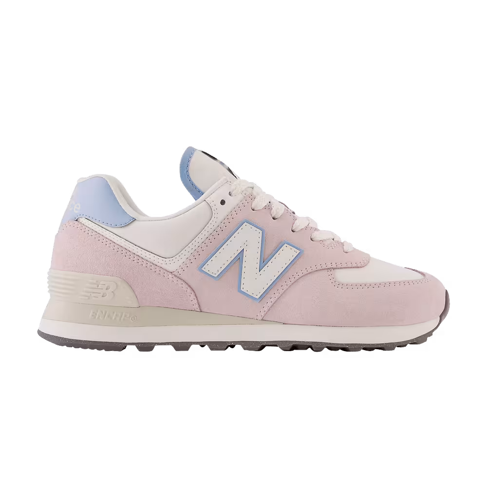 New Balance Women's 574 Stone Pink Blue Haze