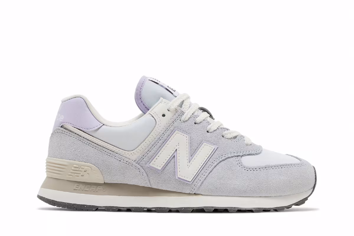 New Balance Women's 574 Bright Lavender, view 2