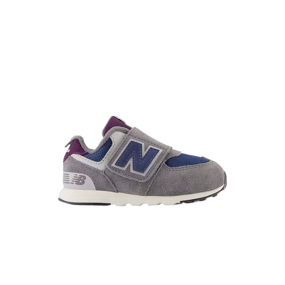 New Balance 574 New-B Hook & Loop Toddler Wide Castlerock Navy