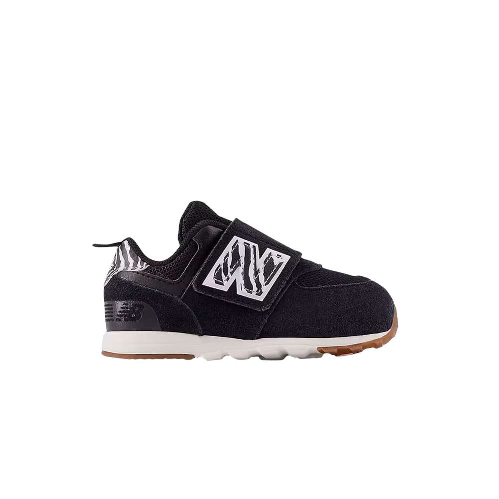 New Balance 574 New-B Hook & Loop Toddler Zebra