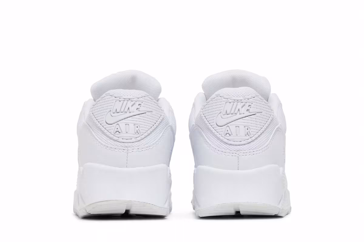 Nike Women's Air Max 90 Triple White, view 7